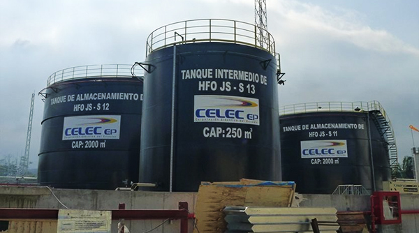 厄瓜多爾電站油罐