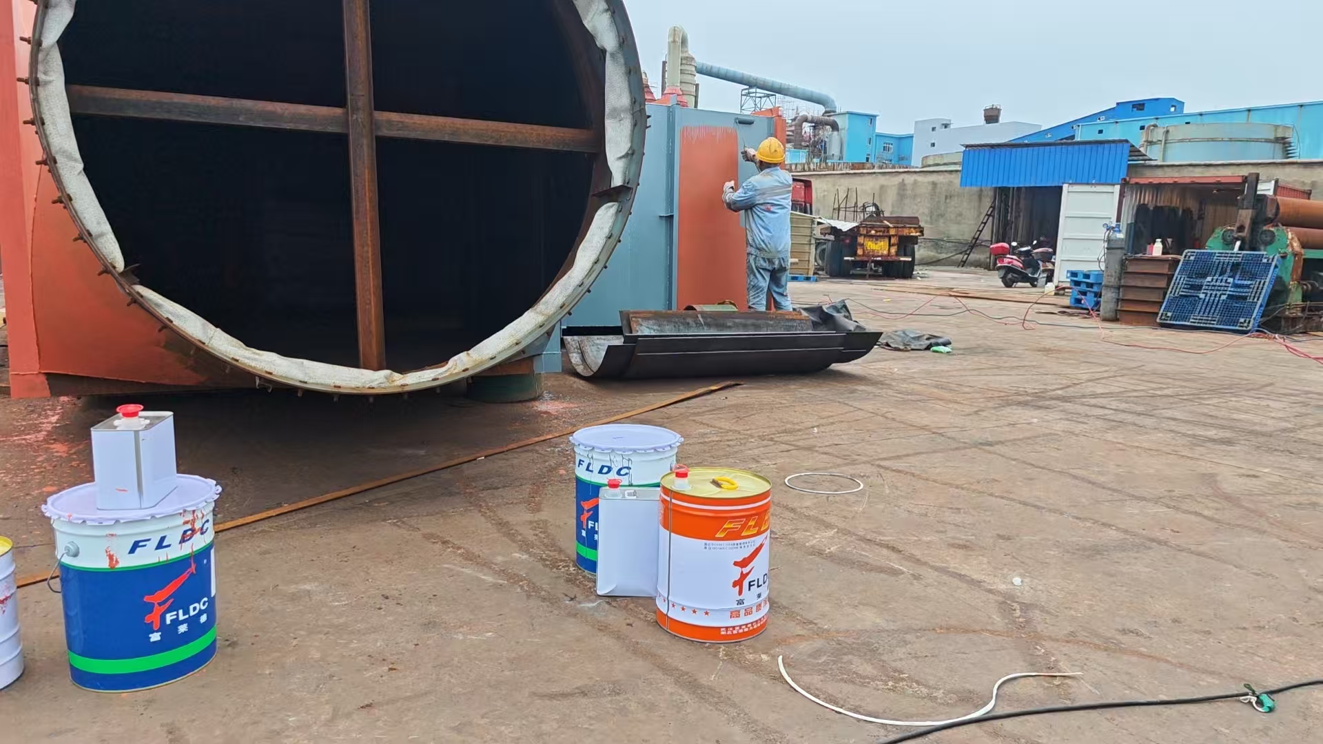 湖北富萊德涂料為舟山鹽化工廠提供系統防腐解決方案