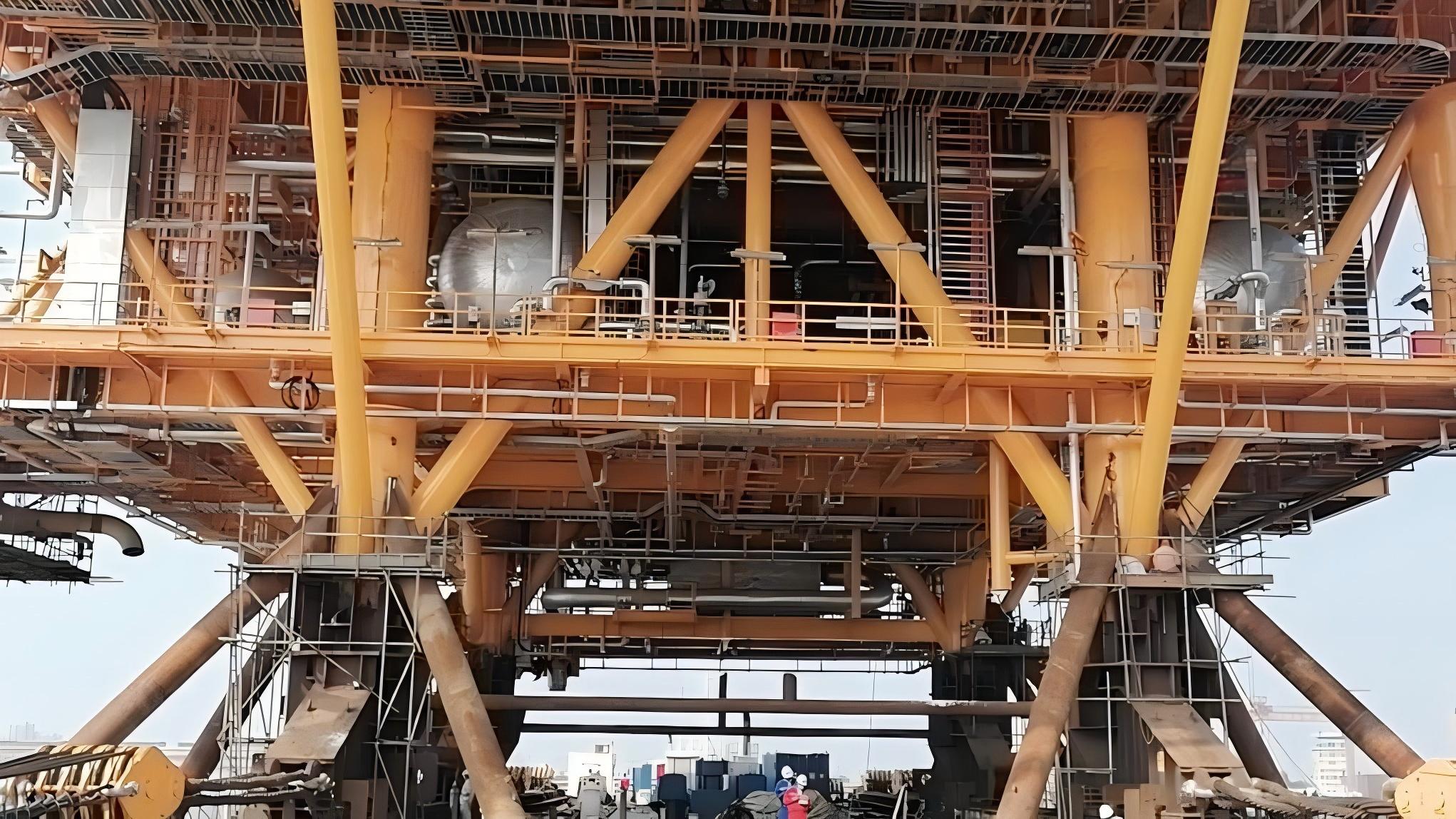 中海油鉆井平臺(tái)重防腐蝕涂裝工程：富萊德海洋重防腐蝕涂料的應(yīng)用