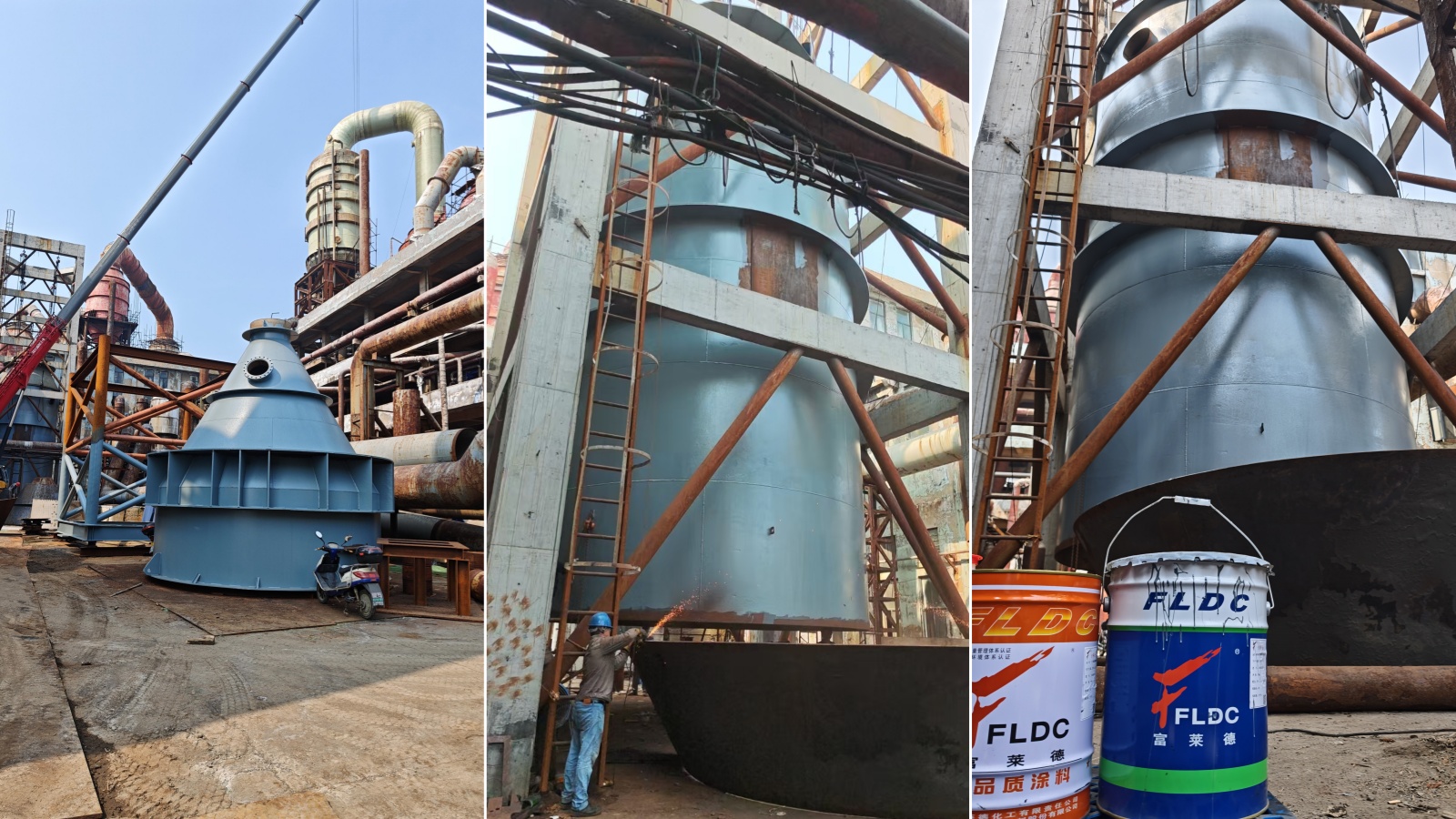 富萊德防腐涂料：能源化工核心設備防銹防腐翻新應用