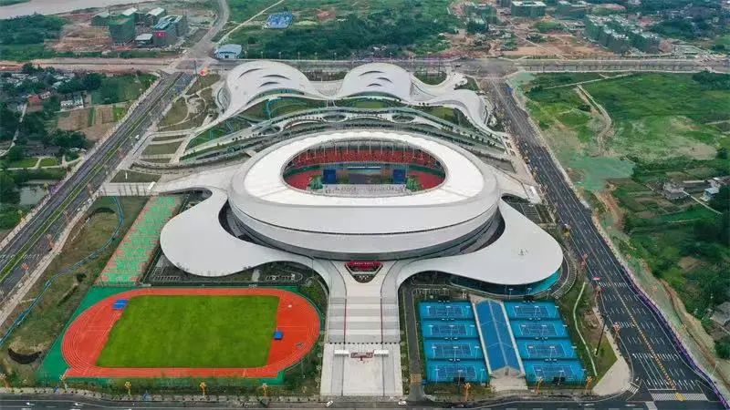 四川樂山奧體中心體育場防腐工程